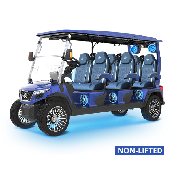 Evolution D6 GT6 color PORTIMAO BLUE Golf Cart