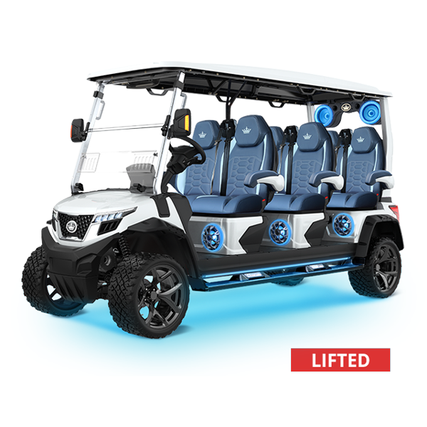 Evolution D6 XT6 4wd color PEARL WHITE Golf Cart
