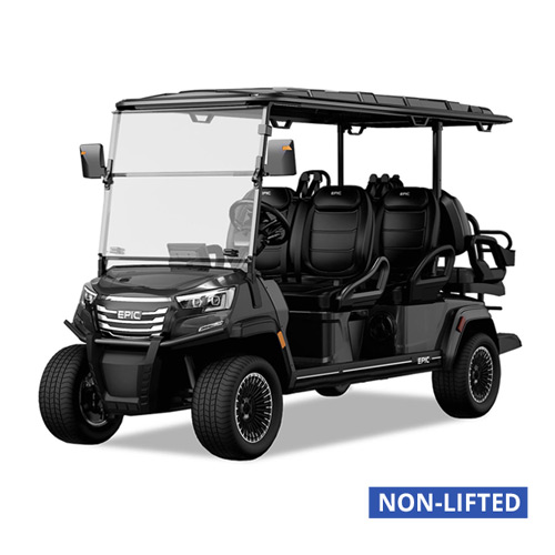 EPIC E60FX Golf Carts Metallic Black